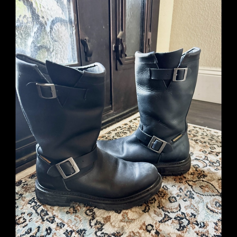 Men's Black Leather Boots